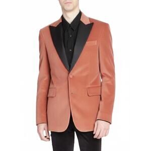 NEW AMIRI velvet blazer sport coat in salmon